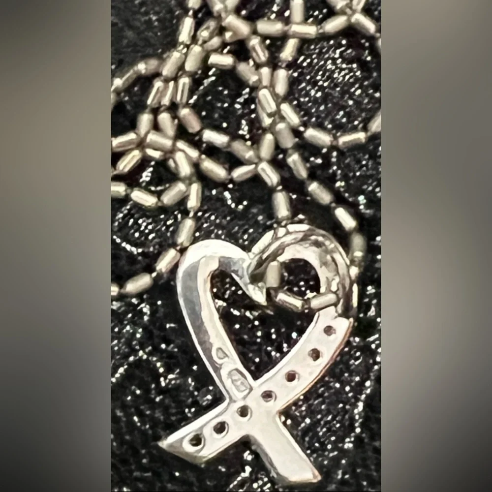 Sterling Silver Heart Pendant Necklace - Picture 3 of 8